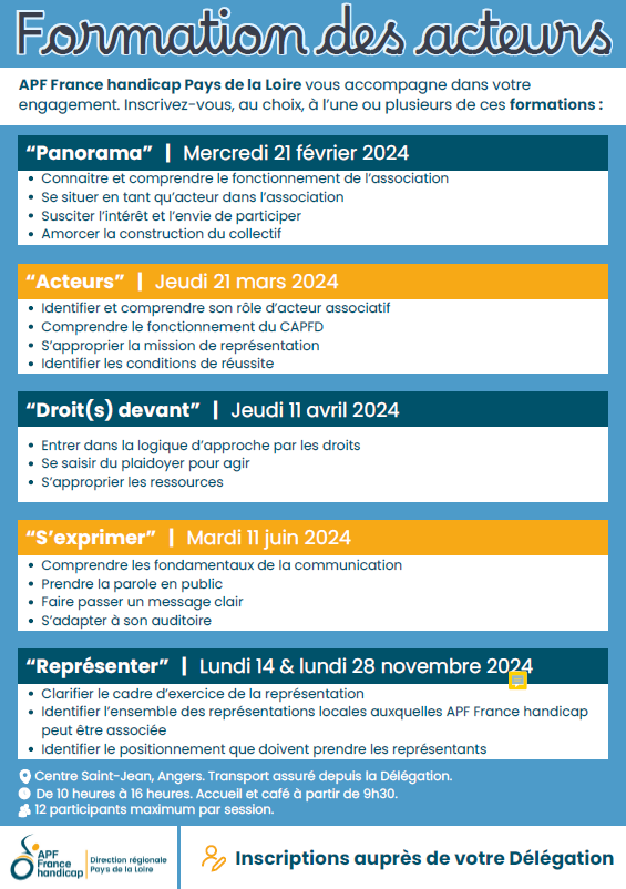 Flyer formation acteurs